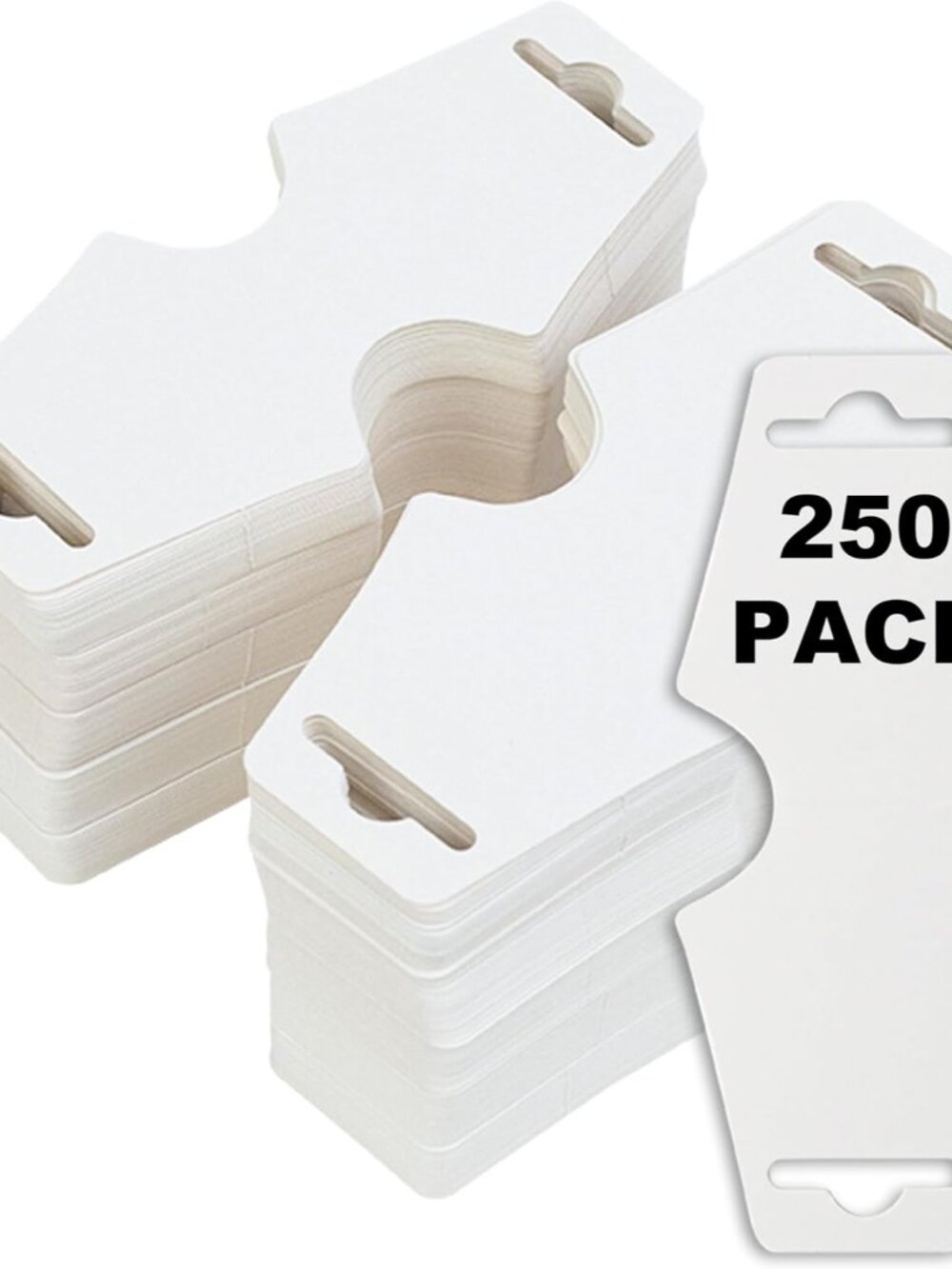 250 Pack 】Necklace Jewelry Display Cards - Easy and Simple For Display Your Jewe